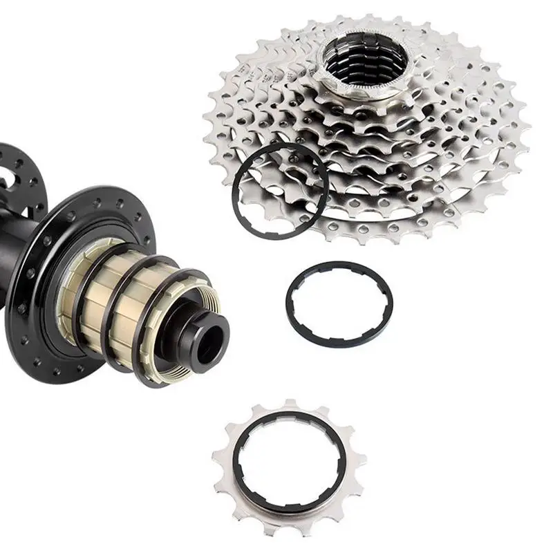 Bike Cassette Spacer Lightweight Gear Bike Cassette Spacer Aluminium Alloy Anodized Bottom Bracket Washer 1mm/1.5mm/ 1.85mm/ 2mm