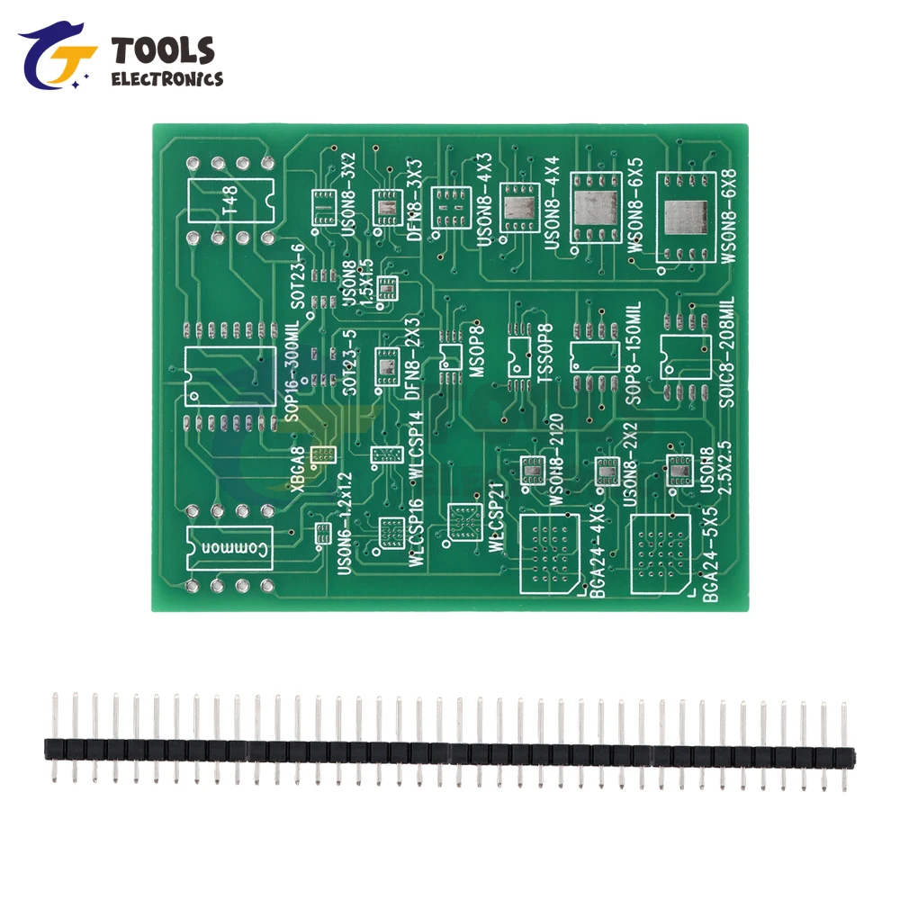 Scheda multifunzione 25 in 1 Adattatore universale SMD a DIP8 PCB a 4 strati per SOIC8/16 SOP8 DFN8 e altri pacchetti Conversione chip