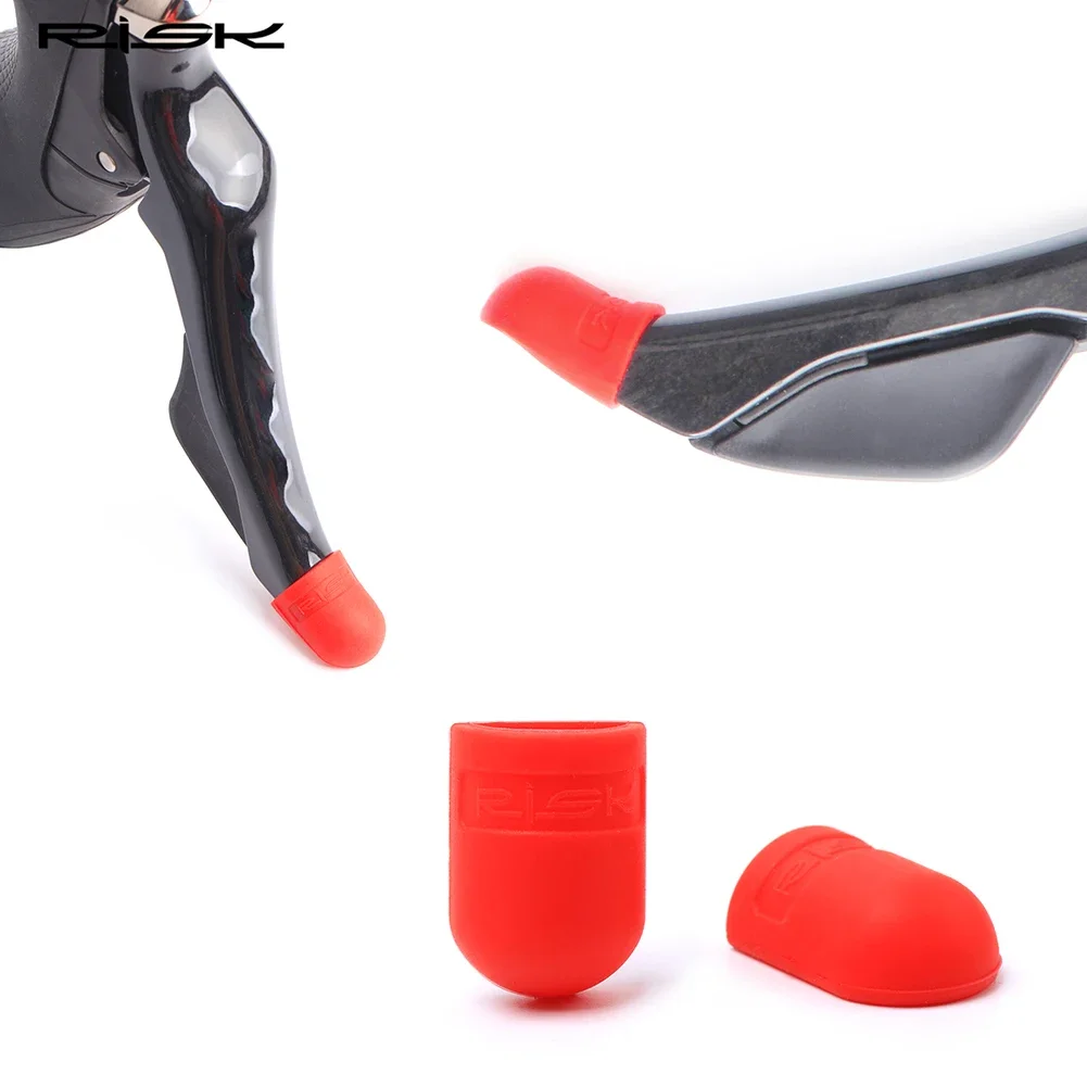 1 Pair Silicone Road Bicycle Bike Derailleur Shift Brake Lever Protector Cover Cap Anti-scratch Riding Brake Handle Sleeve