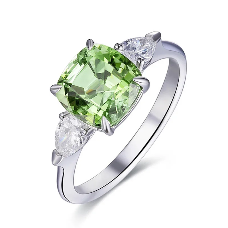 CAOSHI: A Escolha Ideal para Anéis de Casamento com Zircônia Cúbica Verde