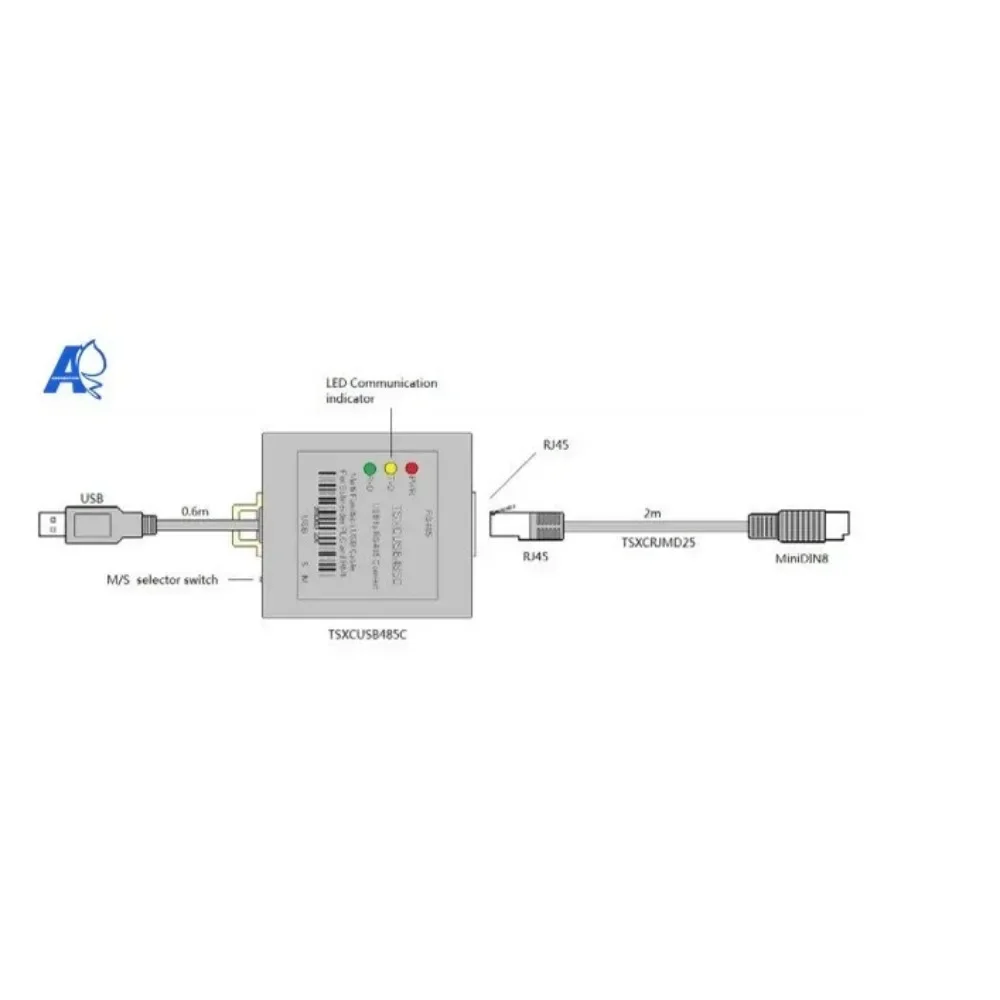 Imagem -06 - Cabo de Programação Multi-função com Interruptor Porta Usb Plc Schenider Tsxcusb485c Tsxcusb485 Tsxcrjmd25