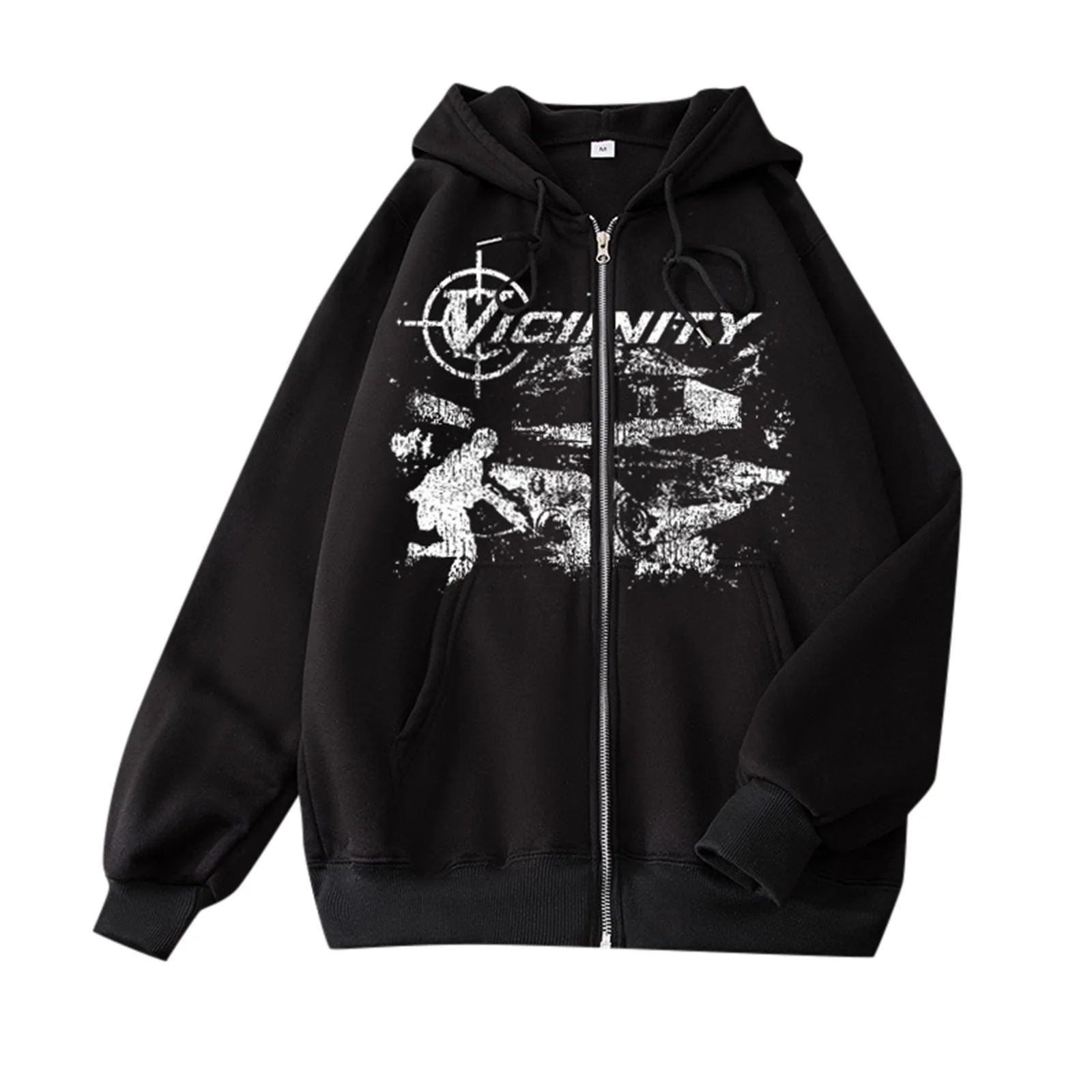 Zip Up Hoodies Vicinity Monogrammed Sweatshirt Autumn And Winter New Fashion Mens Clothing Y2k Pattern Large Size Warmth Coat