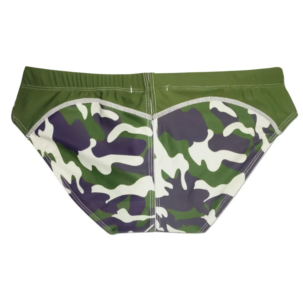 Push Up Mens Swim Briefs Camo Swimwear Sexy Swimming Trunks Gay Swimsuit Bathing Suit Beach Shorts Desmiit Zwembroek Sunga