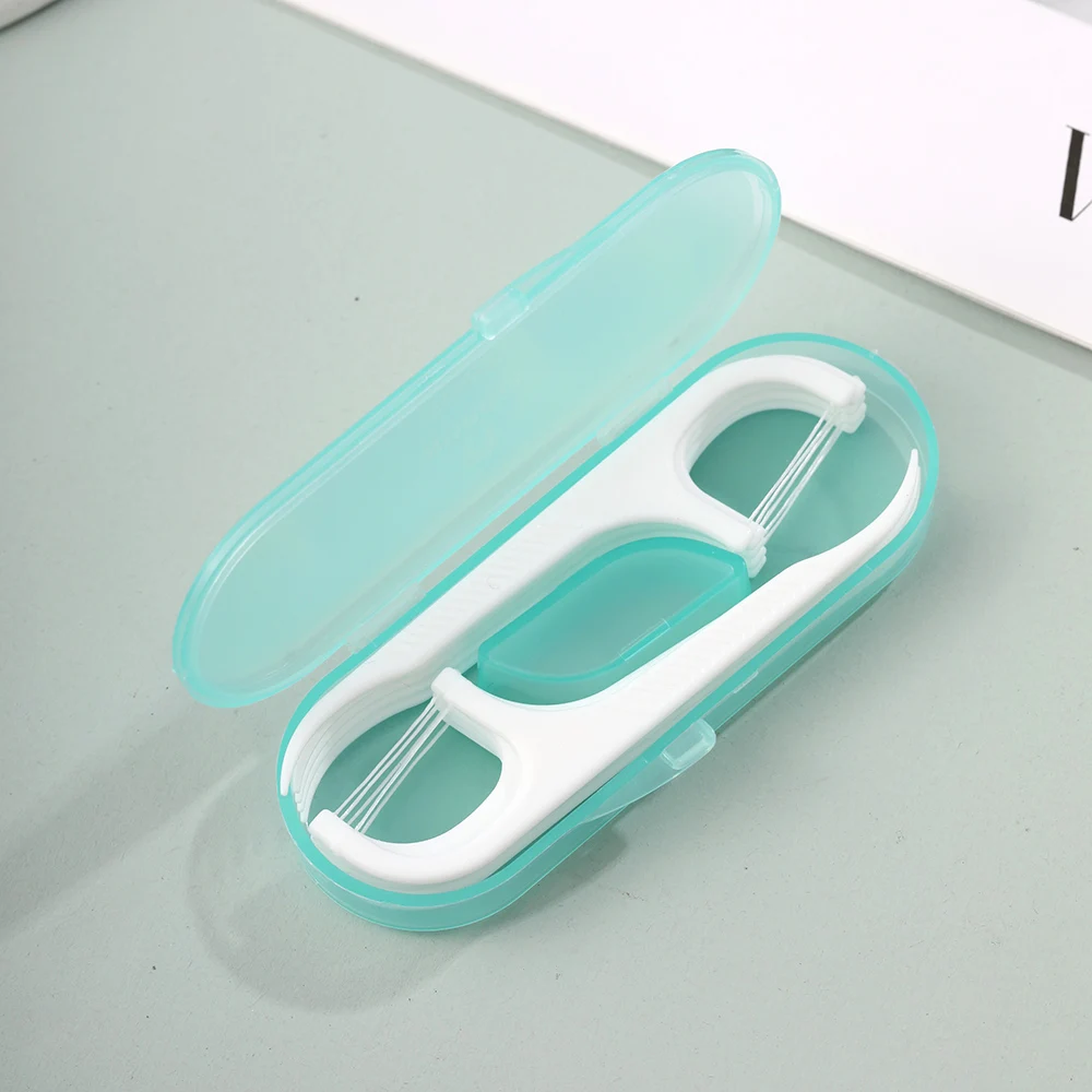 10 ชิ้น/กล่อง Mini Dental Floss ทิ้งเครื่องมือทําความสะอาดสําหรับฟันแบบพกพาไหมขัดฟันไม้จิ้มฟัน Oral Hygiene Care อุปกรณ์