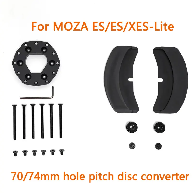 

Адаптер для руля симулятора гонок 70/74 мм, двухпозиционный, из алюминиевого сплава, цельнолитой, для MOZA ES/ES/XES-Lite