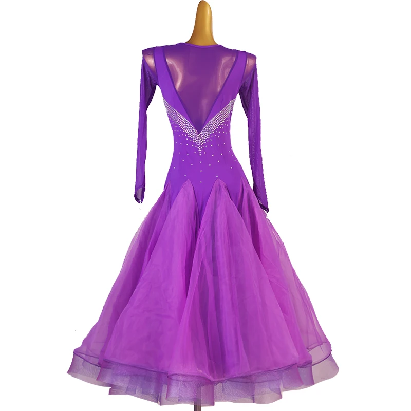 

2023 Woman New Ballroom Waltz Modern Dance Dress Competition Standard Dancing Clothes MQ367