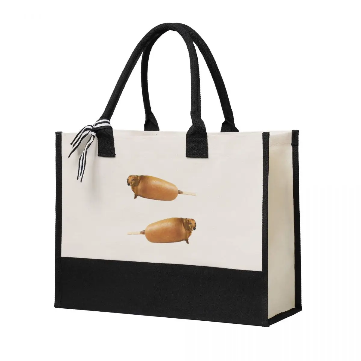 

Canvas Gift Shopping Bag Corndogs Canvas Large Capacity Bag Customizable Quality Gifts