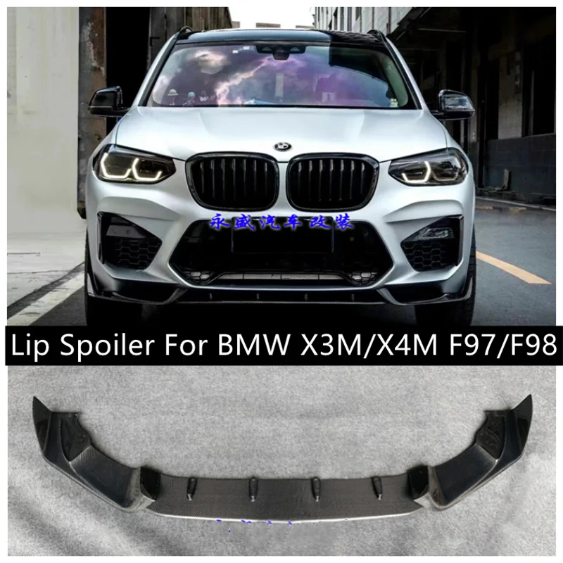 

For BMW X3M/X4M F97/F98 2019 2020 20212022 High Quality Carbon Fiber Bumper Front Lip Splitter Diffuser Spoiler