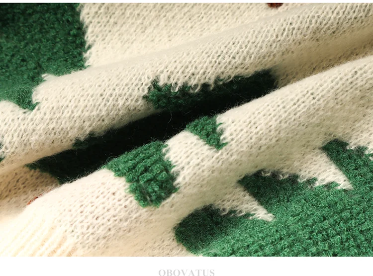 Strickpullover für Teenager mit Baum-Motiv für Mädchen, Neujahrs-Strickkleidung, hochwertige Weihnachts-Strickwaren für Kinder. – Detail 14