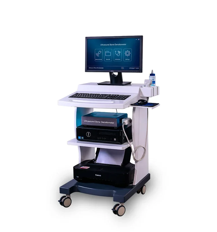 Automatic cart ultrasonic bone density meter