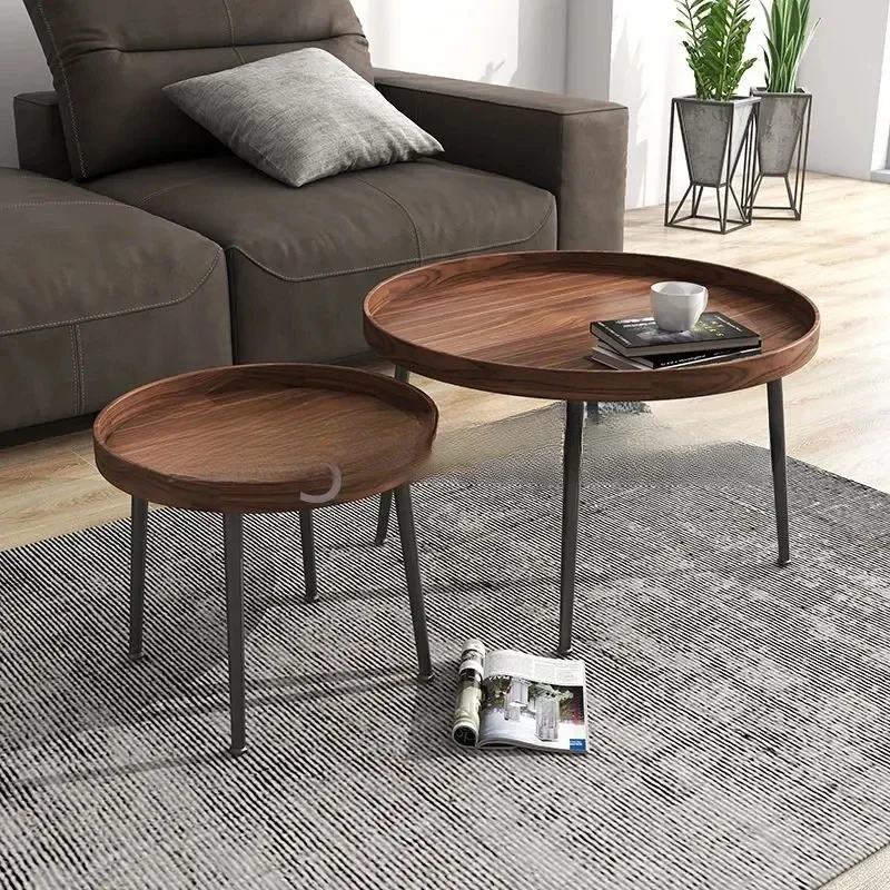 

Fashion Nordic Luxury Coffee Table Small Apartment Modern Minimalist Coffee Tables Round Living Room Furniture