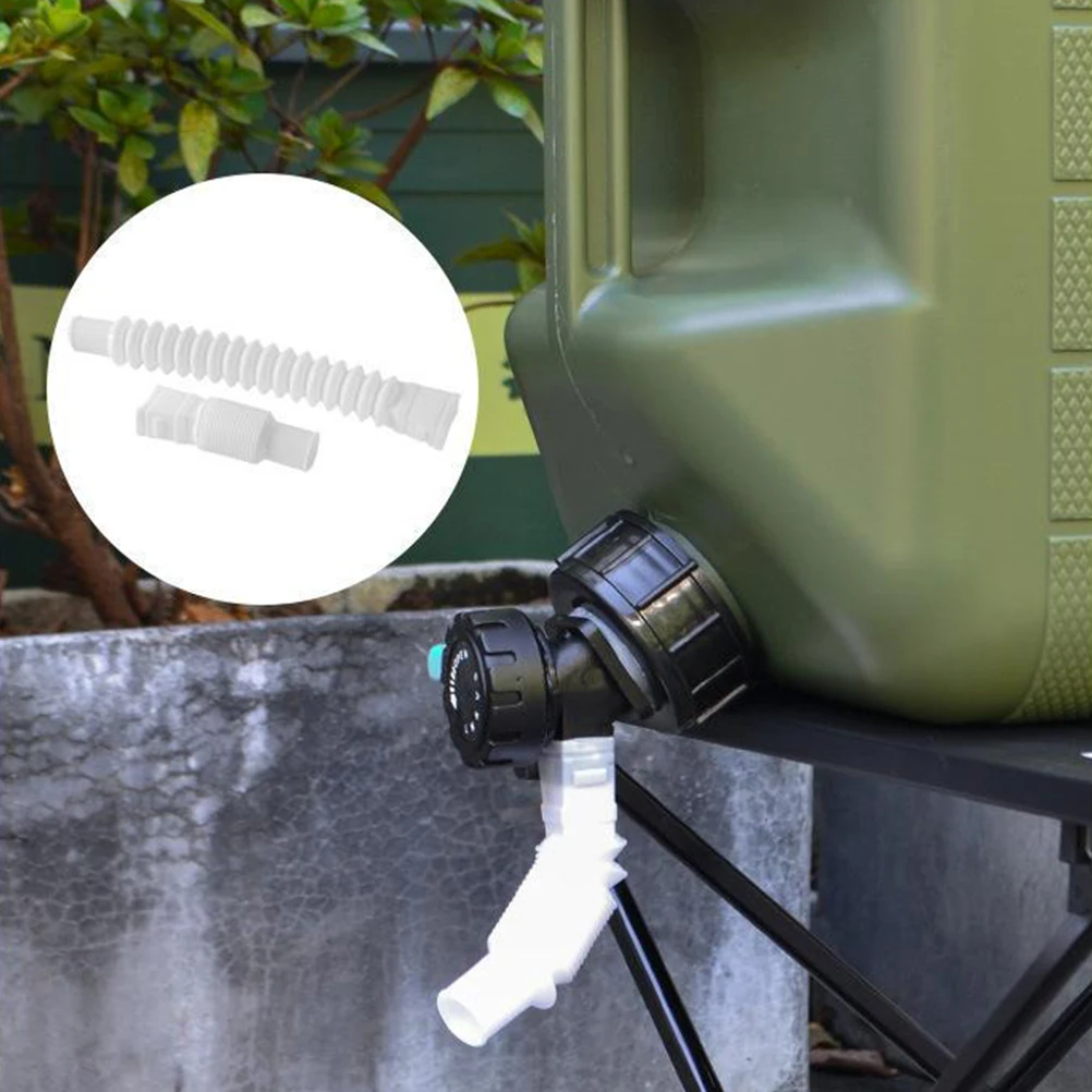 

1set Portable 15L Water Storage Bucket with Faucet Camping Container Heavy Duty PE Material Ergonomic Handle for Outdoor Hiking