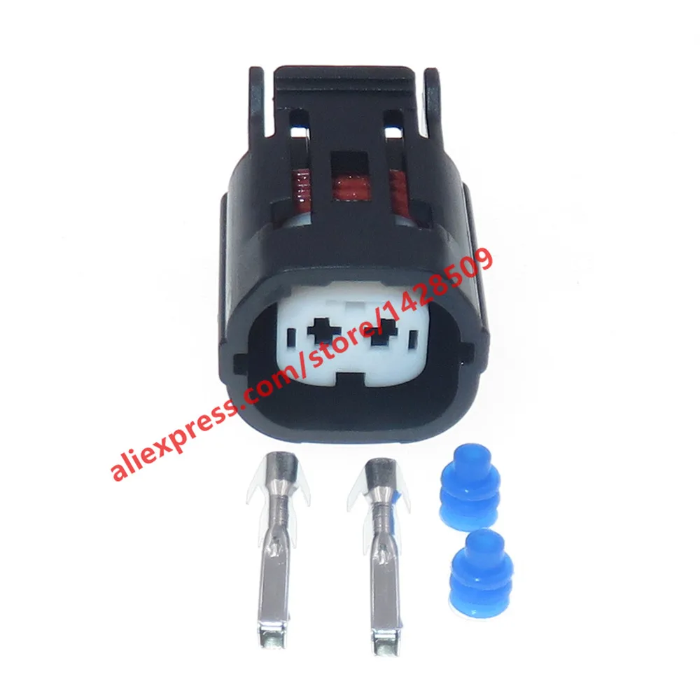 1 Set 2 Pin Car Battery Capacitor Resistance Protector Plug MG644146 Auto Waterproof Connector For Hyundai KIA