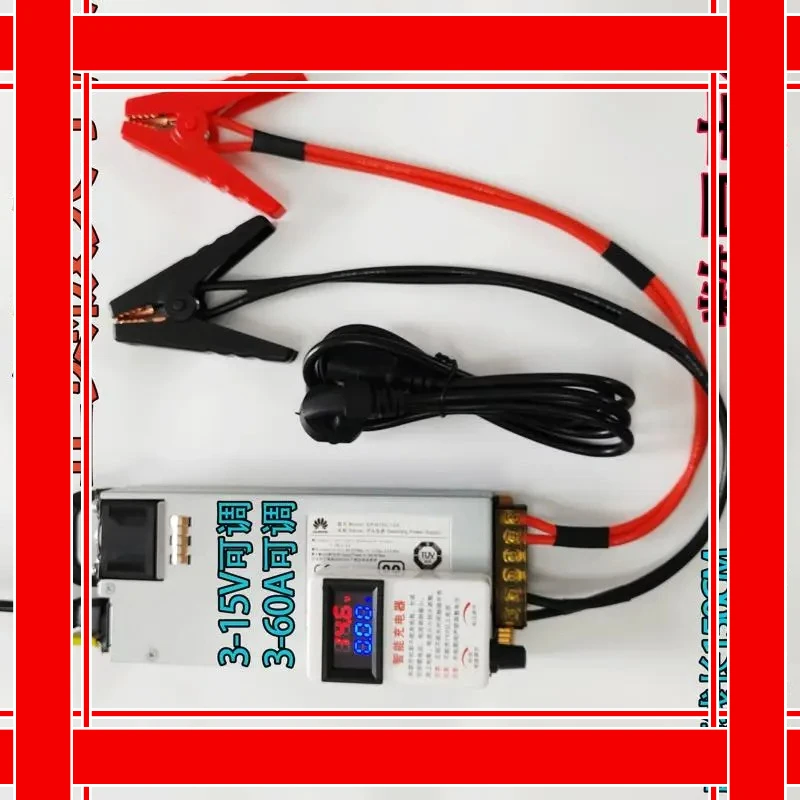 

12.6V 14.6V Adjustable Li-ion LiFePO4 Battery Charger 30A 50A 60A 800W for Lithium RV Solar Car