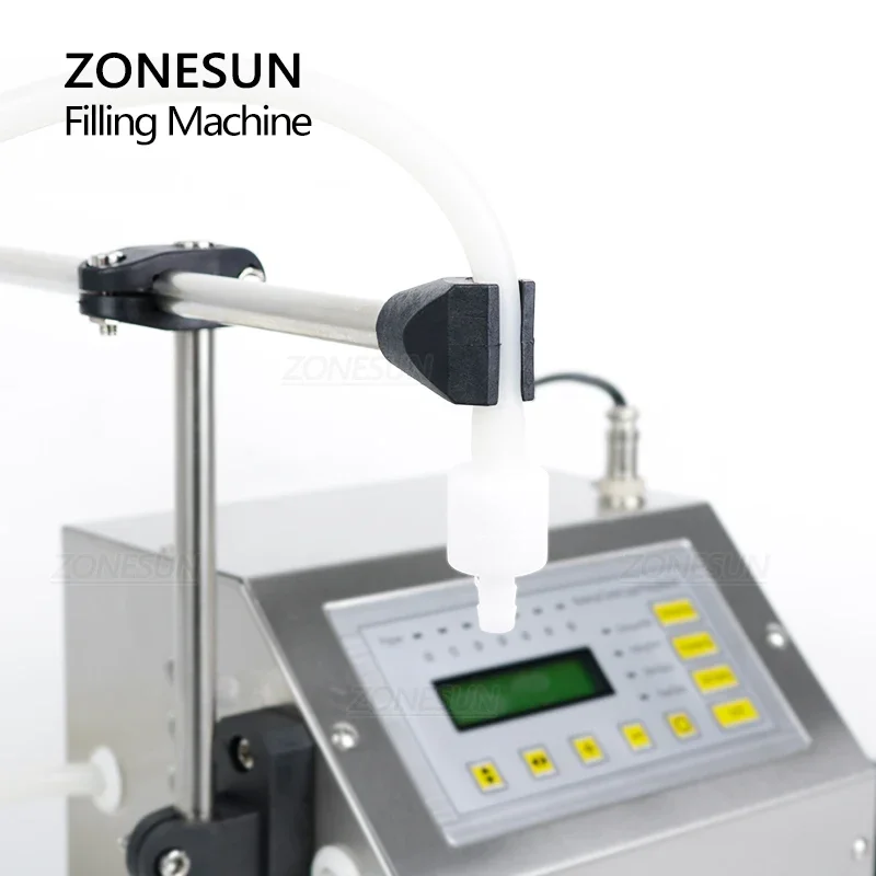 ZONESUN Semi-automatic GFK-160A Digital Liquid Juice Water Filler Small Bottle Filling Machine