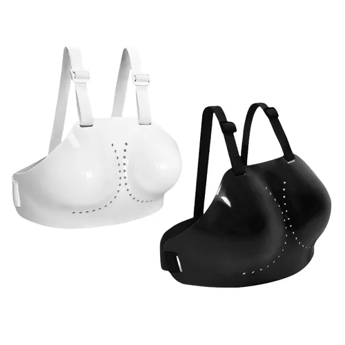 Imagen 1 del producto Nuevo Protector de pecho de esgrima blanco/negro, Protector de pecho para mujer, esgrima deportiva, accesorios de equipo deportivo, Protector de pecho de esgrima