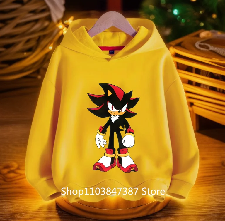 Vêtements pour enfants bébé garçon vêtements Sonic sweats à capuche enfants automne dessin animé Super Sonic garçons sweats à capuche Costume