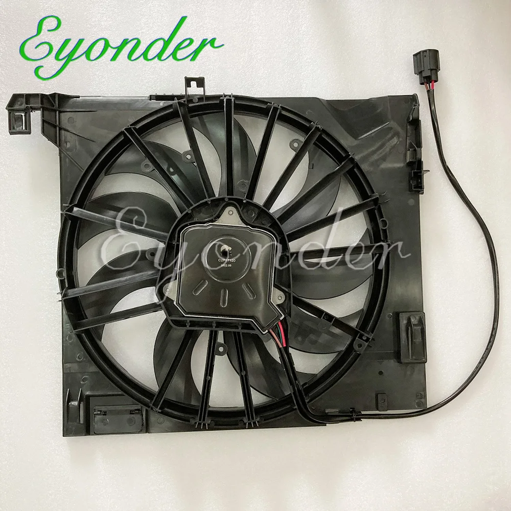 Electric Cooling Radiator Fan with Motor for Jaguar XF XJ XK XKR XJR 3.0 C2D24144 C2D38737 C2P17120 16026027