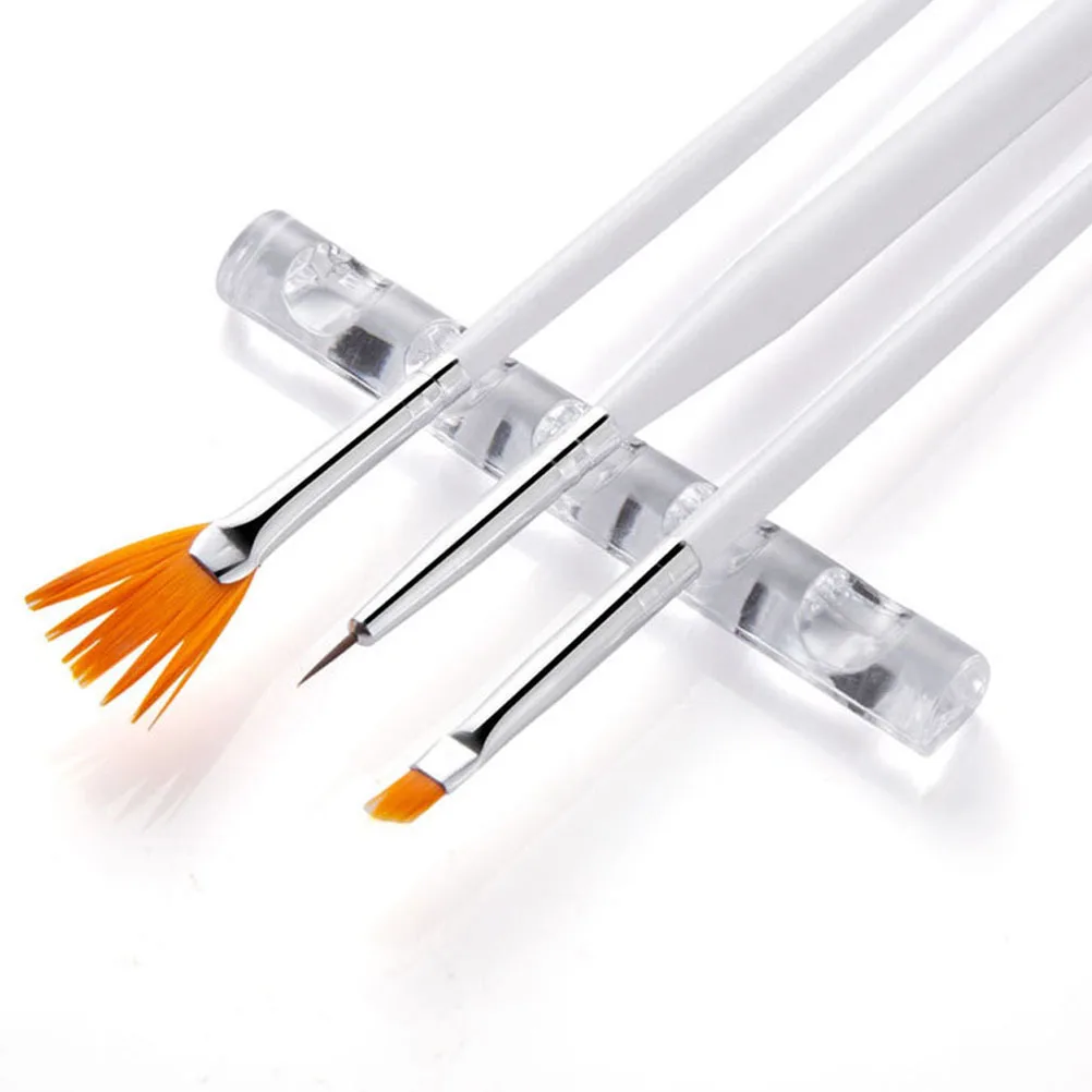 Brush Storage Stand Nail Holders Pen Manicure Rack Clear Display Plastic Beauty Pen-holder Art Brushes