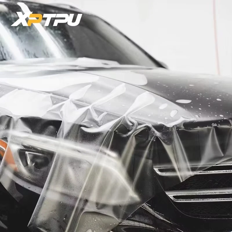 초광택 투명 PPF 자동차 필름 스크래치 방지 200미크론 차량 바디 스티커 TPU 헥시스 PPF 도장 보호 필름