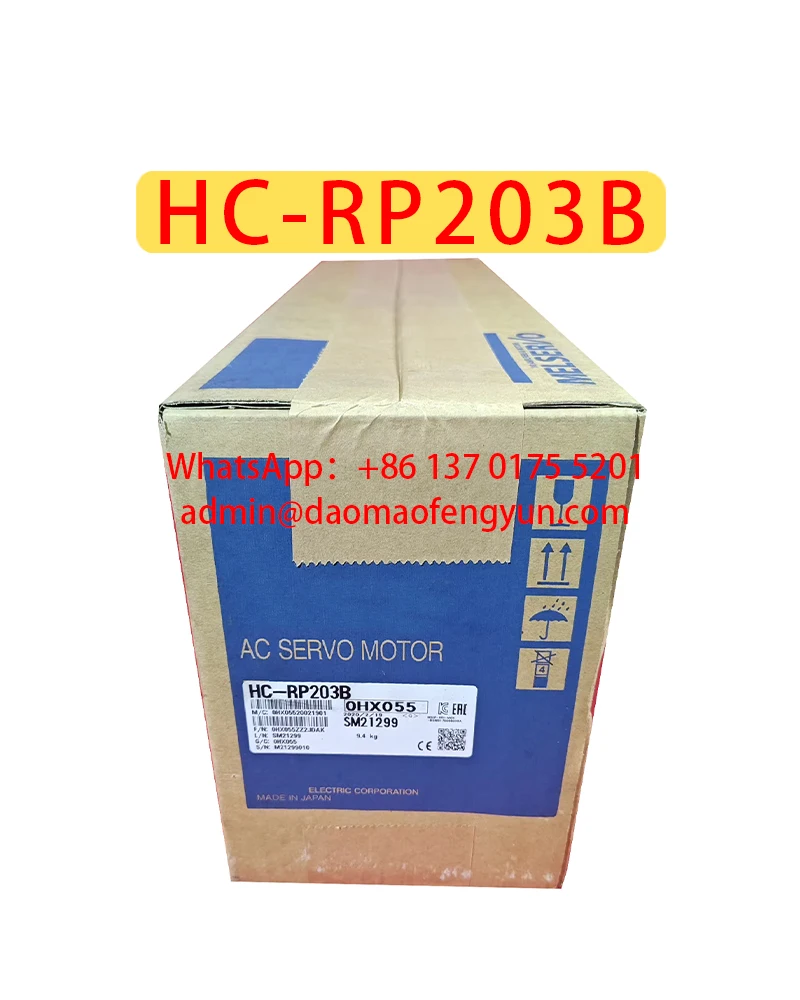 

HC-RP203B Совершенно новый серводвигатель, оригинальный подлинный HC RP203B, быстрая доставка