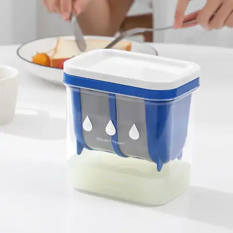 자세히 둘러보기 재사용 가능한 요구르트 채반 그리스 요구르트 메이커, 채반 분리기 우유 박스, 빠른 채반 박스, 유청 채반, 1100ml