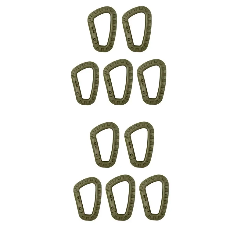 NONE 1-10Pcs Militärische taktische karabiner Clips Zubehör D-Ring Schnalle Bergsteigen Karabiner Rucksack Hängen Schlüssel Outdoor Gadget 3