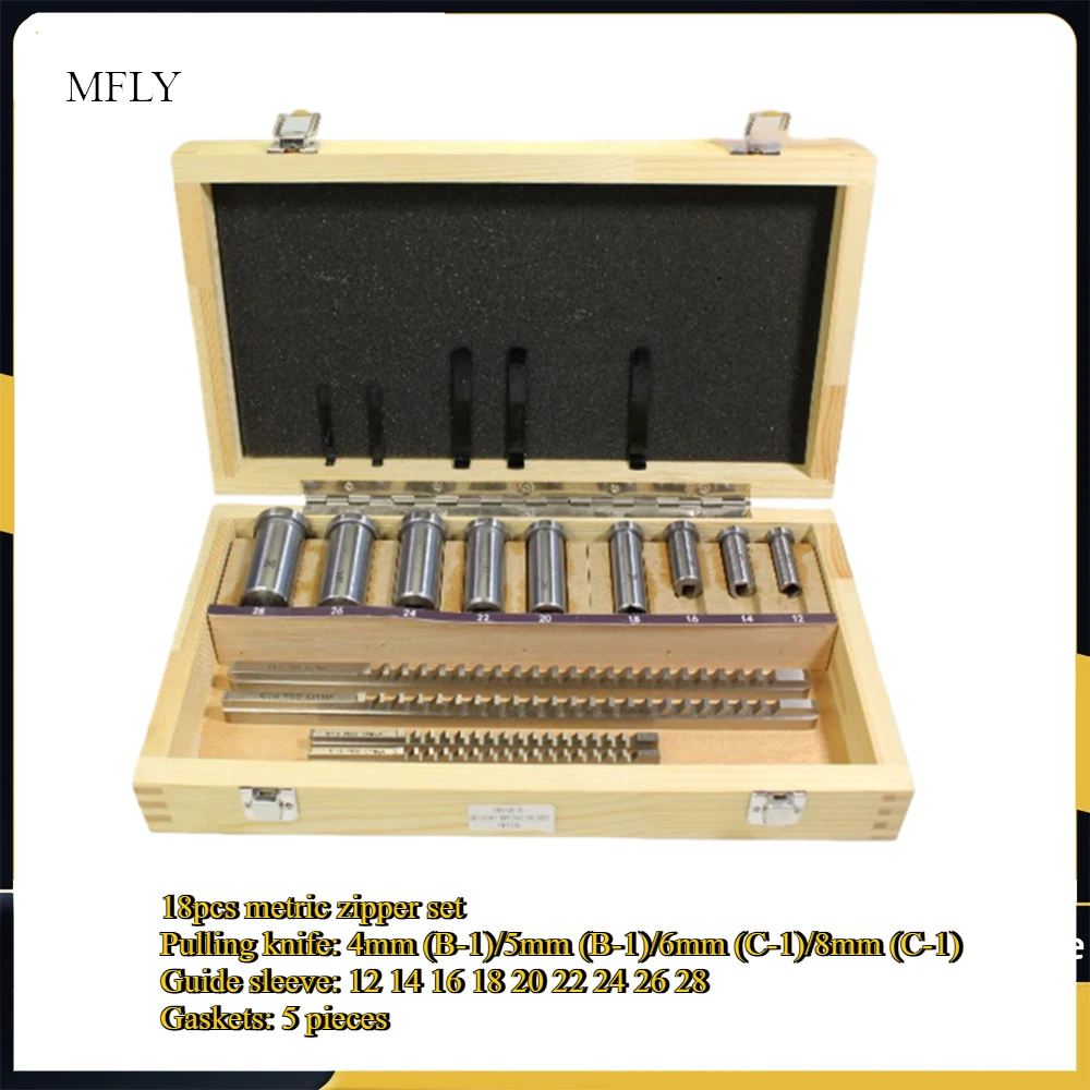 

18PCS HSS Metric Size Keyway Broach Sets Tools for Lathe, B-4mm, B-5mm, C-6mm, C-8mm Keyway Size