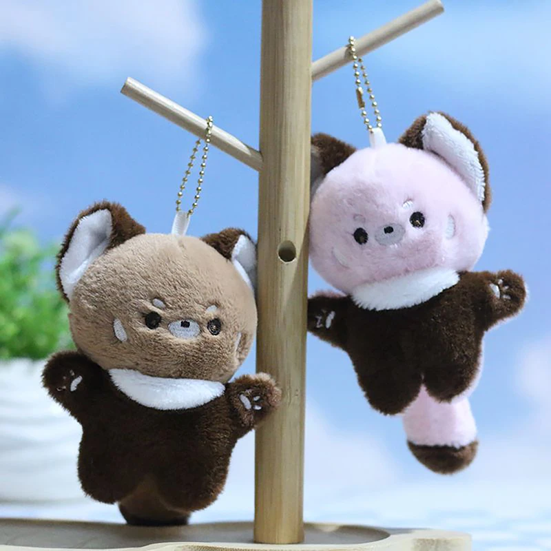 Cute Raccoon Pendant Plush Toy Little Fox Doll Bag Pendant Doll Keychain Accessories