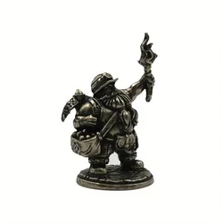1PC Dwarf Legion Torchbearer Soldiers Models Toy Figurines Miniatures Metal Copper Mens Gifts Desktop Ornaments Decorations