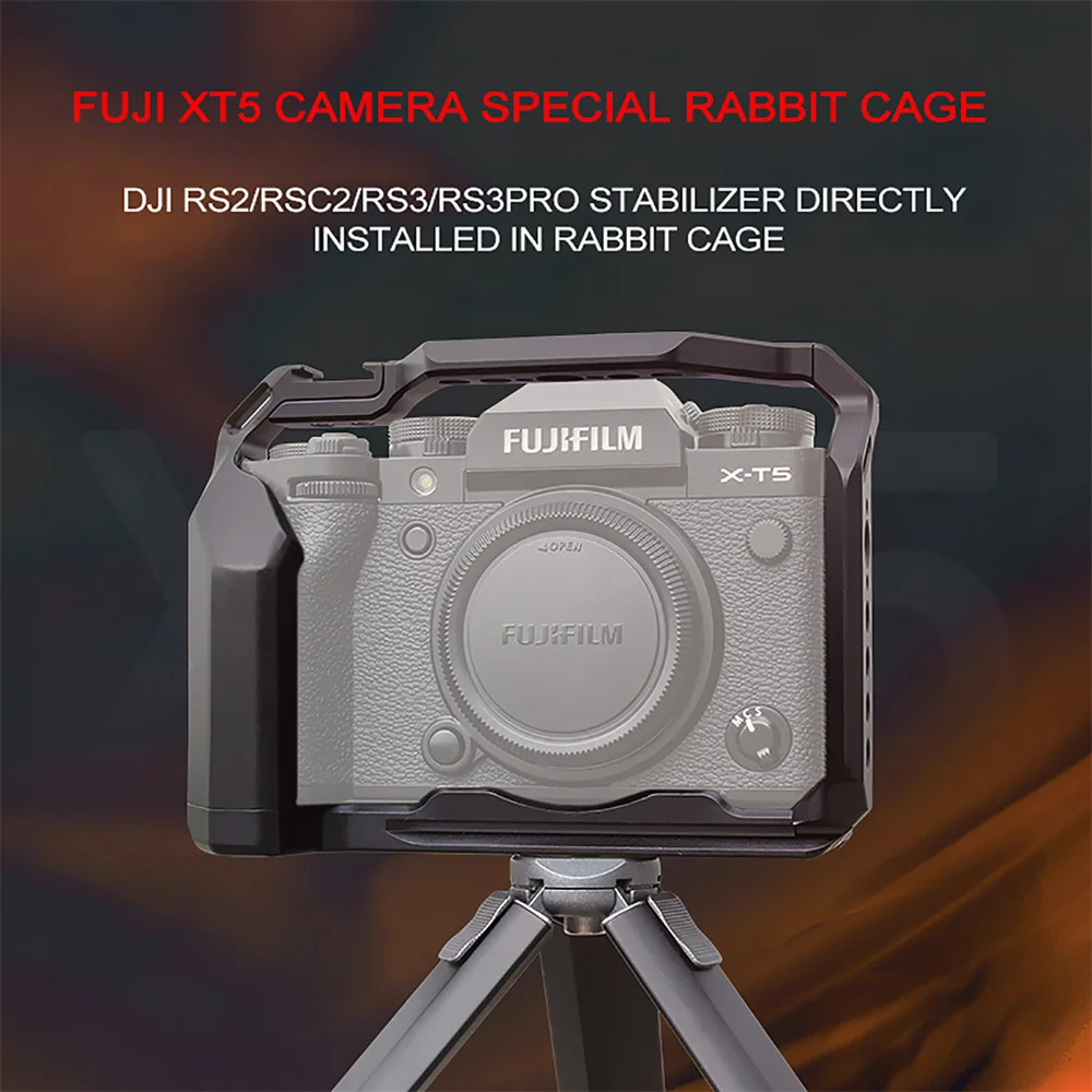 كاميرا قفص ل Fujifilm Xt5 الإفراج السريع L لوحة قوس حامل قبضة اليد ل فوجي Xt5 قبضة كاميرا ل Arca السويسري ترايبود رئيس