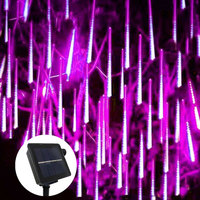 Garden Solar Lights Outdoor Fairy LED Meteor Shower String Lights Christmas Tree Garland Lamp Wedding Party Home Decoration