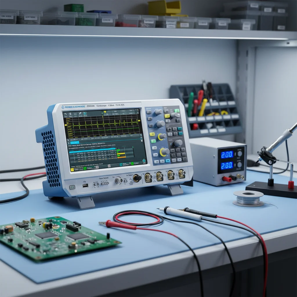 Rohde & Schwarz RTM3004 Digital Oscilloscope with 10 Bit Resolution and 5 GS/s Sample Rate