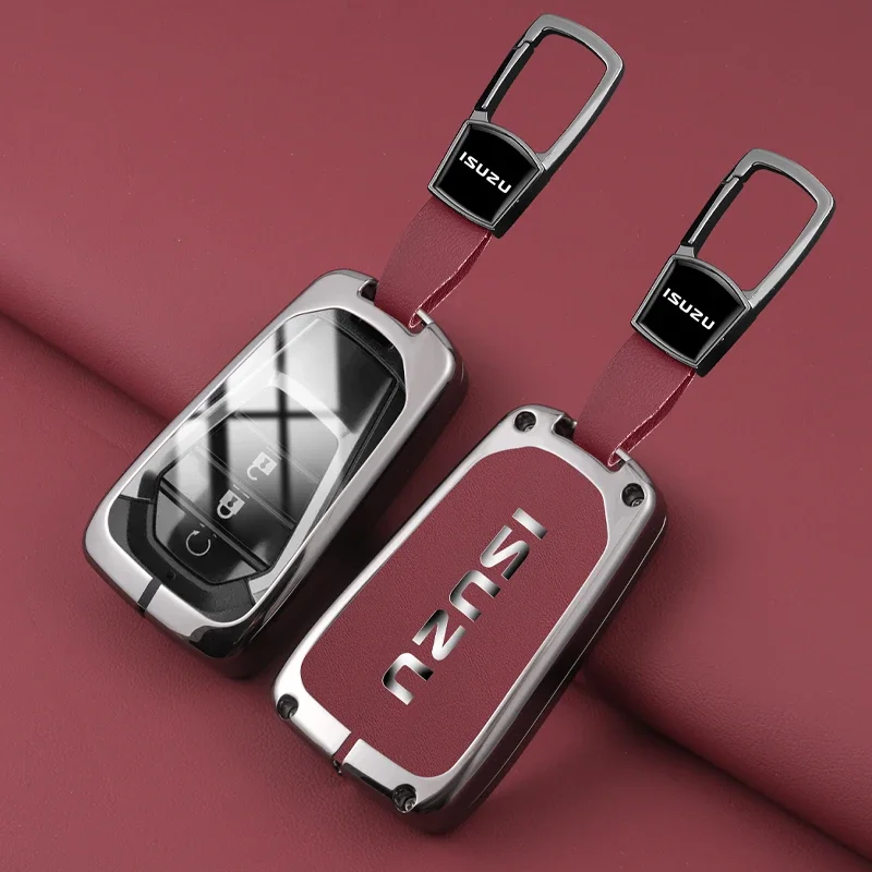 Car Remote Key Case Fob Cover Shell For Isuzu New MU-X X Series DMAX D-Max X-Terrain Pickup 2021 2022 Auto Keychain Accessories