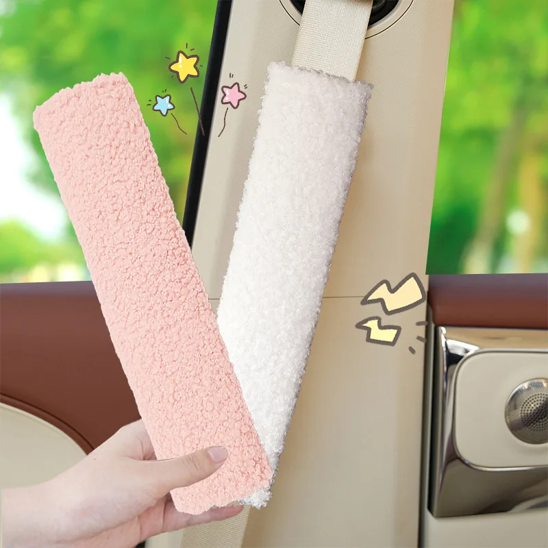 

Comfortable Plush Seat Belt Accessories Car Interior Shoulder Cover Child Protective Wear-Resistant for Vehicle Safety Belts