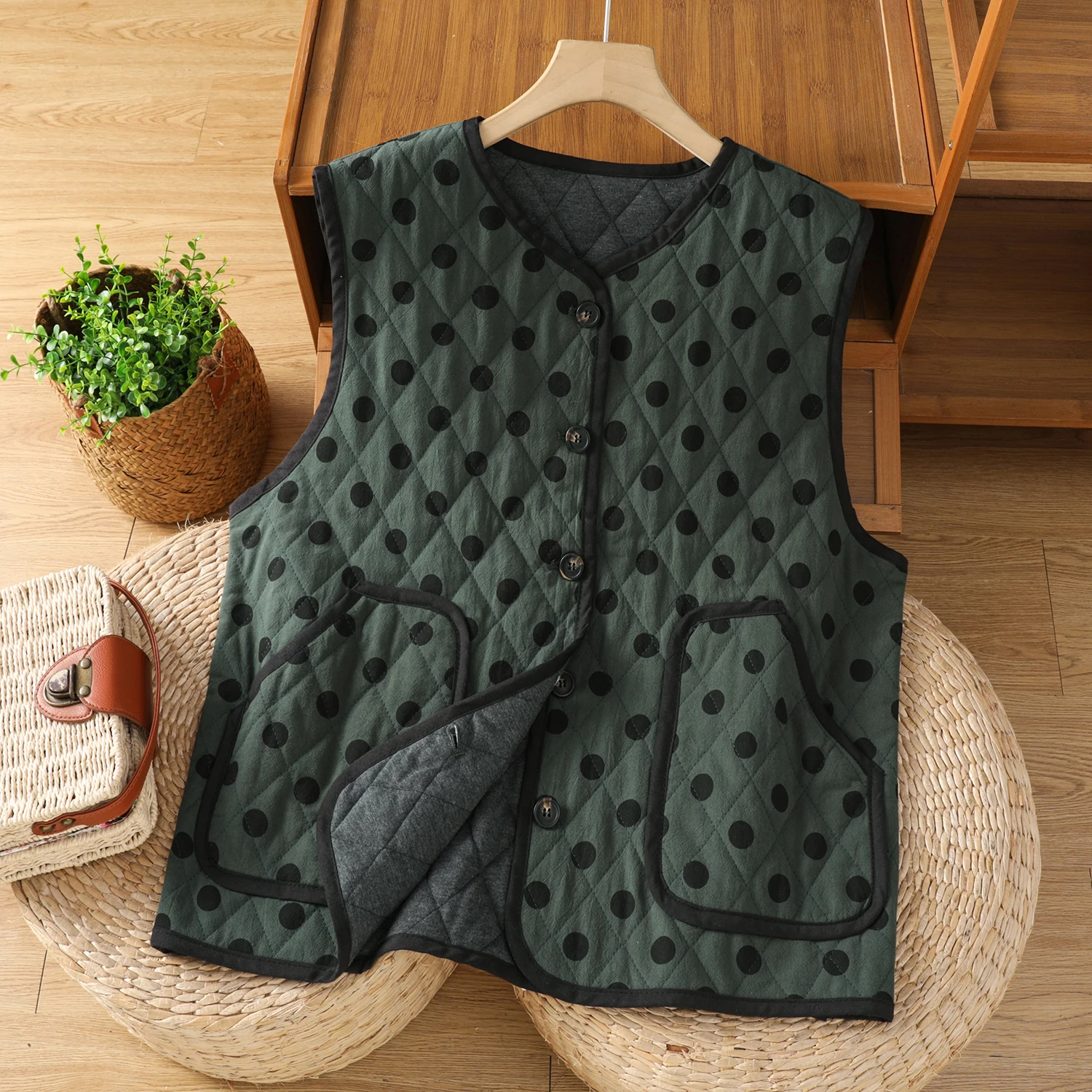 سترة خفيفة الوزن من القطن الرقيق ort Svel مستديرة Ne ملابس خارجية دافئة من الجلد الصناعي فضفاضة بزر واحد للتنقل #2