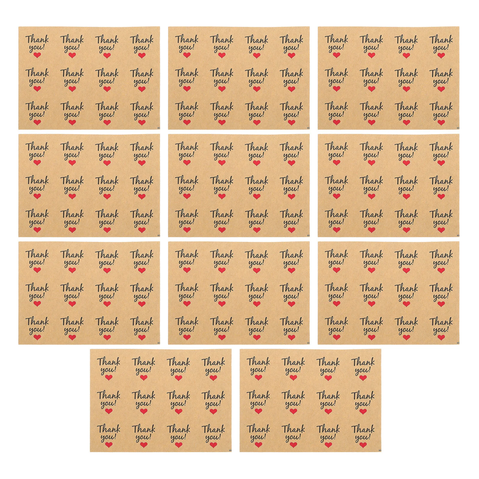 

10 Sheets Thank You Sticker Baking Sealing Self-Adhesive Label Sticker Envelope Gift Wrapping Scrapbooking DIY Handmade