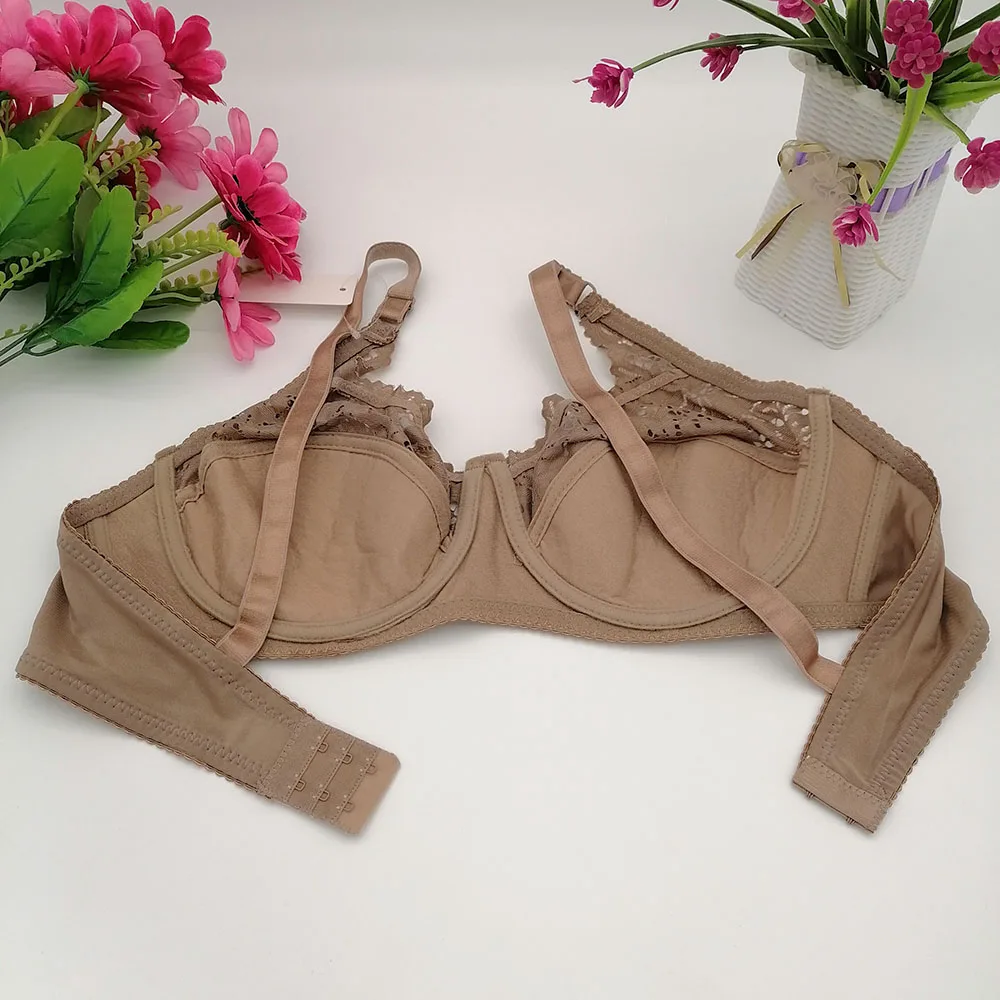 Sexy Dessous Baumwolle gefüttert Push-up aushöhlen Blumen Spitze BH weiblich sammeln b c d e Tasse solide Büstenhalter Tauch-BH 36-42 c17