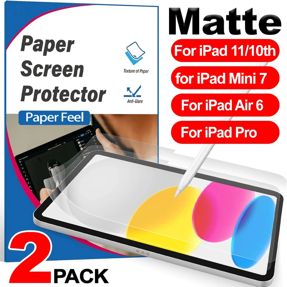 yZ[ziPad A16 11/10 Mini 7 6 2024 Air 6 Prop ̂悤Ȏ̃XN[veN^[ 2Zbg }bgPETtLVutB iPad 11C`p