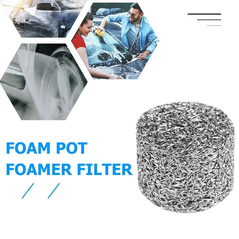 5/10Pcs Foam Lance Filter Mesh Filter Stainless Steel Car Pressure Washer Kit Foam Lance Mesh Filters High Density Table