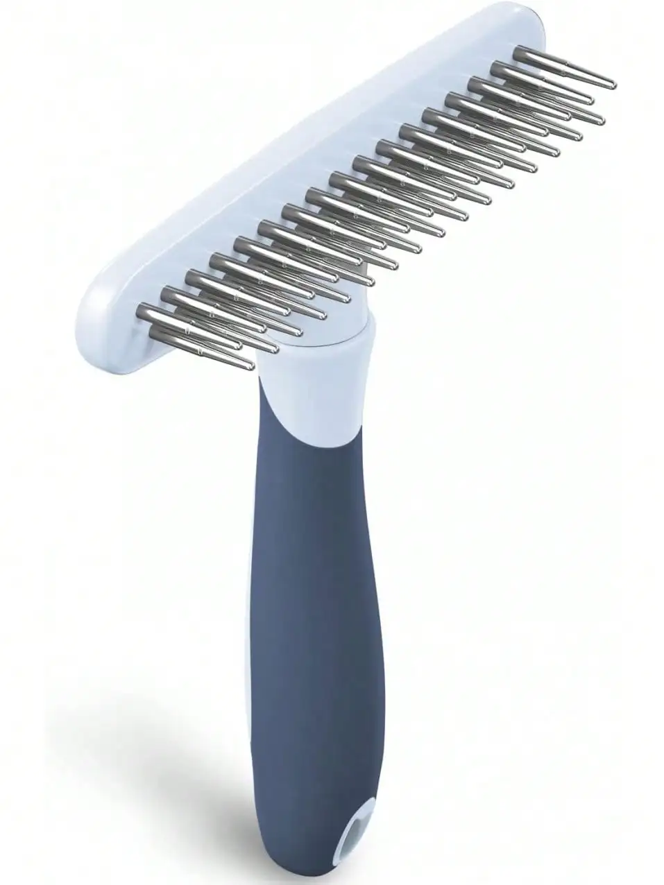 

Deshedding Brush For Dogs And Cats - Double Row Stainless Steel Pins