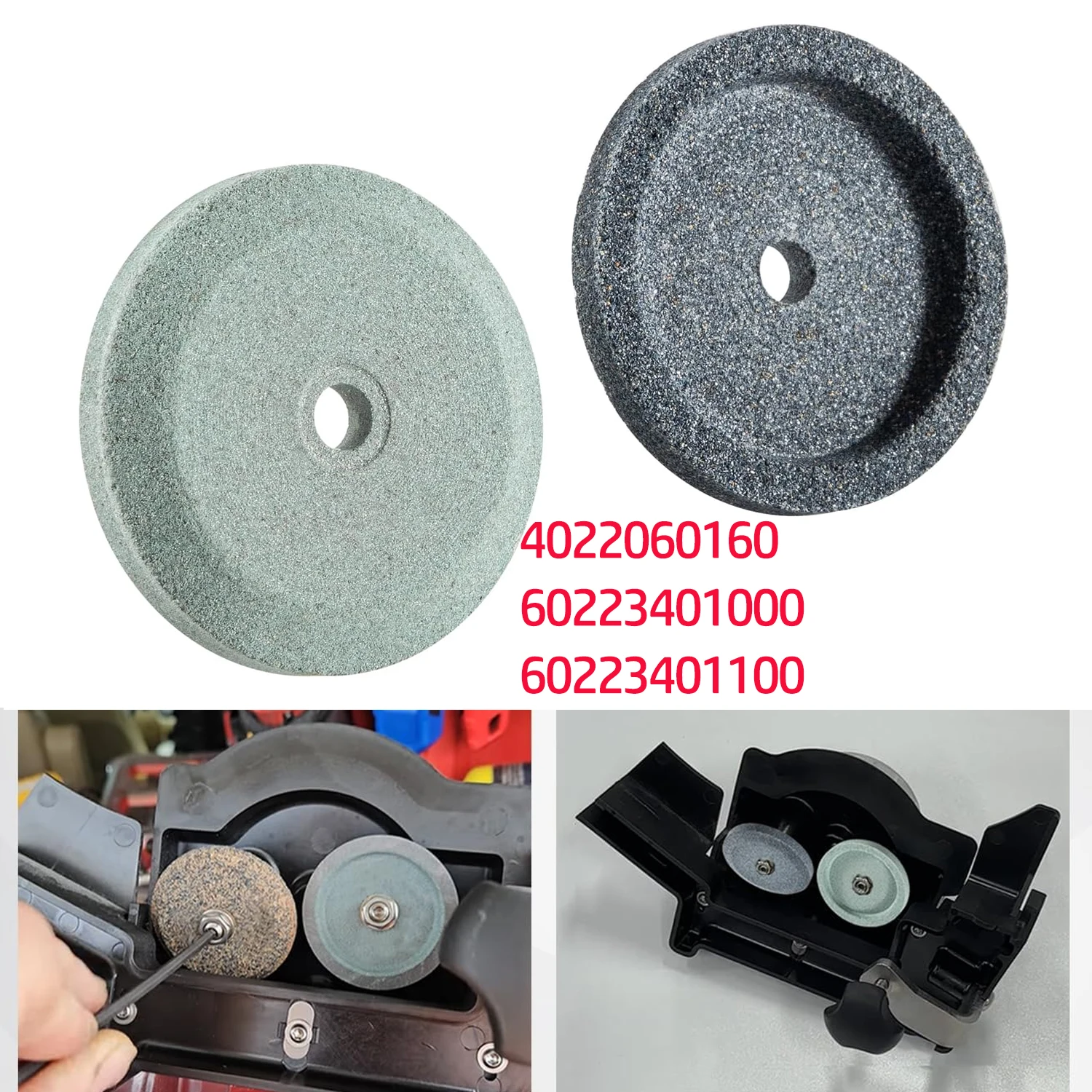 

Grinding And Truing Stone Set For Bizerba Slicer All Models, Replace for Sharpening Stones 4022060160, 60223401000, 60223401100