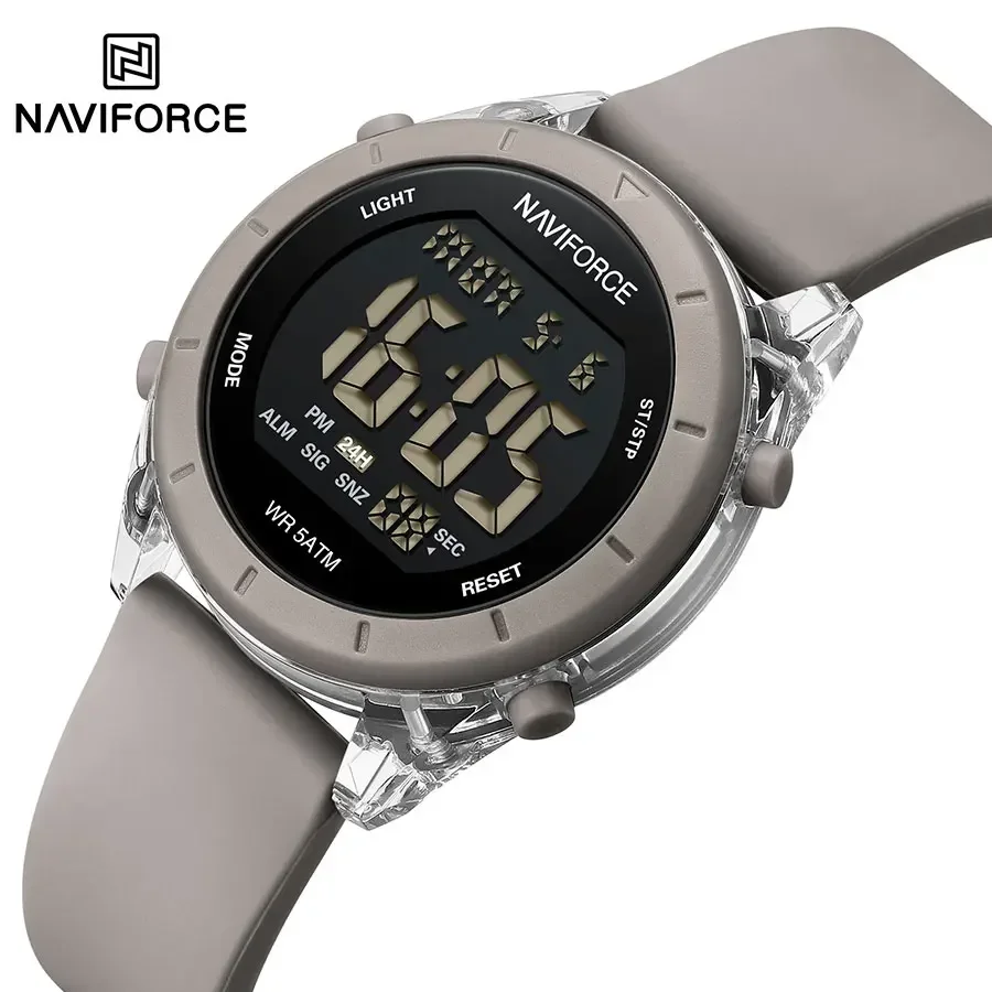 NAVIFORCE NF7108  Silicone LED Ladies Wristwatch Sports Waterproof High Quality Watchs For Woman