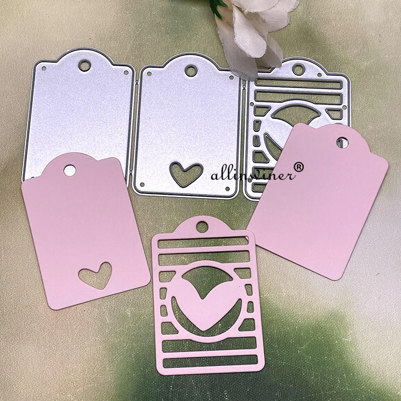 New Love tag decoration DIY Craft Metal Cutting Die Scrapbook Embossed Paper Card Album Craft Template Stencil Dies