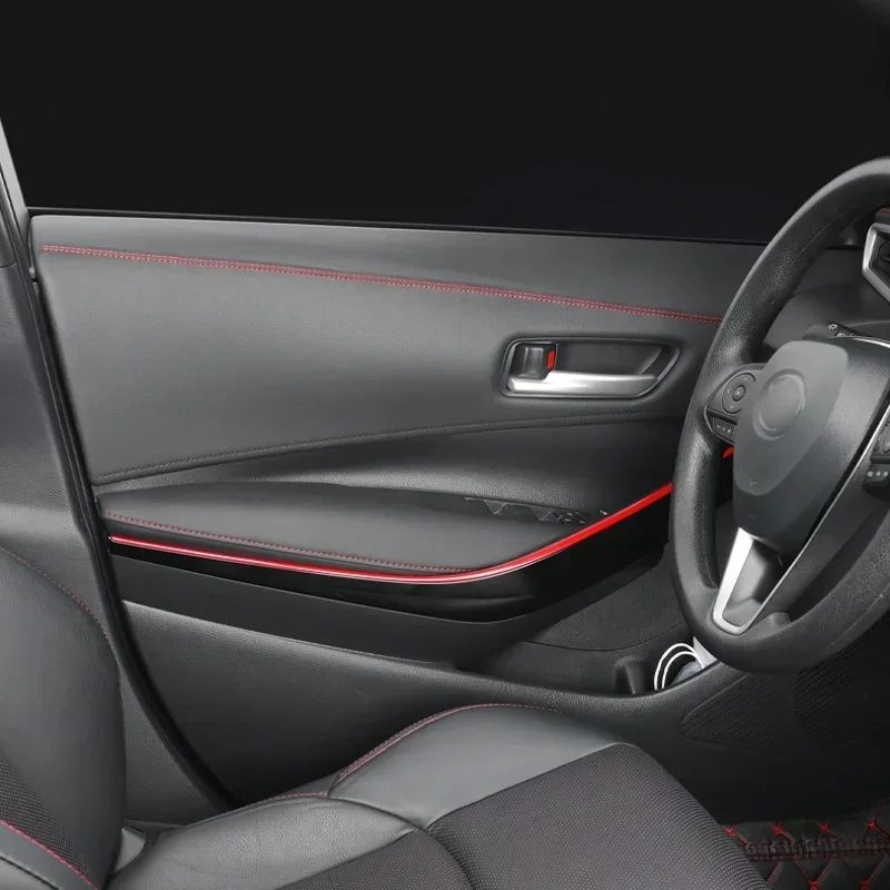 200cm Leather Car Style Universal DIY Flexible Interior Moulding Trim Strips Car Accessori Decor Braid Strip Dashboard Sticker