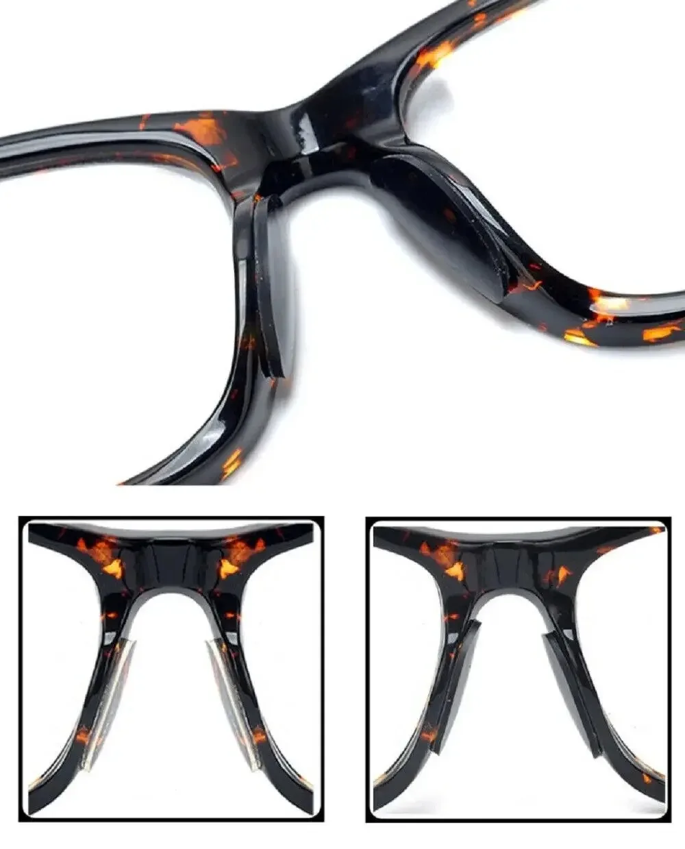Transparente Rutschfeste Brillen-Nasenpads Unsichtbare Selbstklebende Silikon-Nasenpads Brillen-Nasenhalter Aufkleber-Pad Brillenzubehör – Detail 8