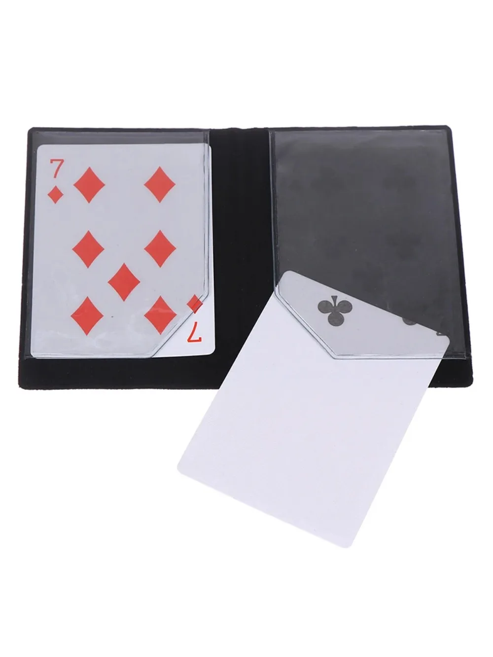 Portefeuille optique pour cartes, tours de magie, fondre avec carte magnétique, scène de rue, gros plan, Illusion magique, mentalisme