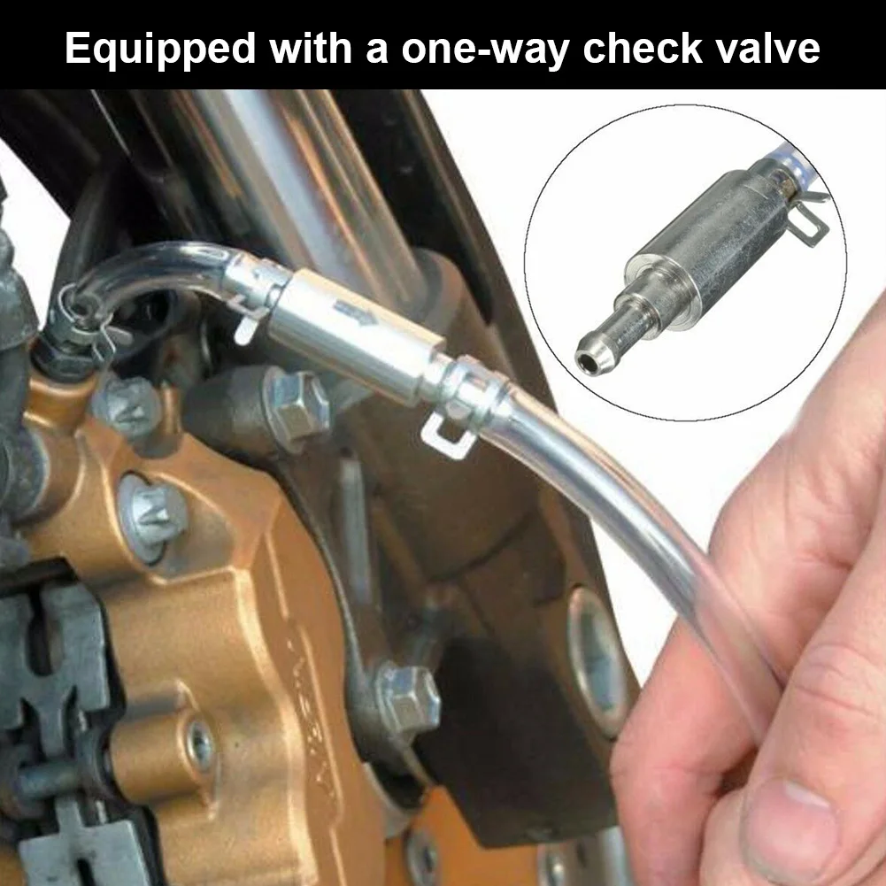 

Motorcycle Car Clutch Brake Bleeder Kit One Way Valve Tube Bleeding Tool Set for Motorcycle Clutch