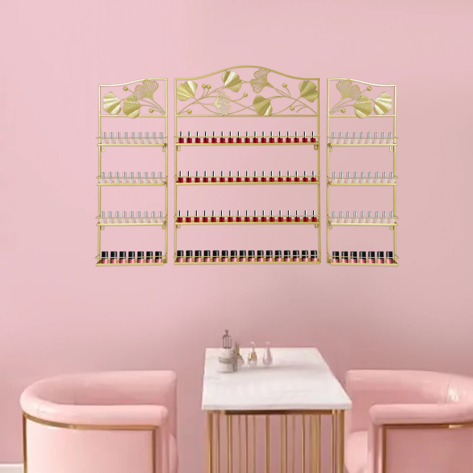 

Luxury Modern Display Racks For Nail Salons Spas Homes, Smooth Surface, High Adaptability To Various Decoration Styles