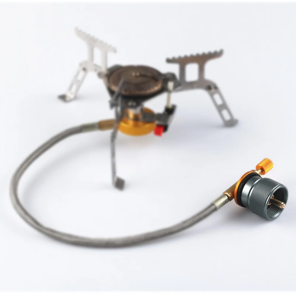 Campinggasfornuis Adapter Converter Multifunctioneel en handig Duurzaam Gemakkelijk te gebruiken ventielbus naar 1L propaantankadapter